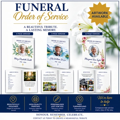  Funeral Order Of Service