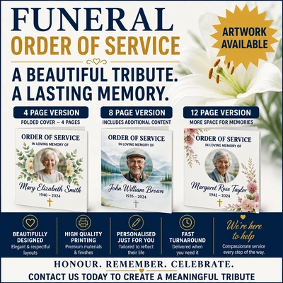  Funeral Order Of Service