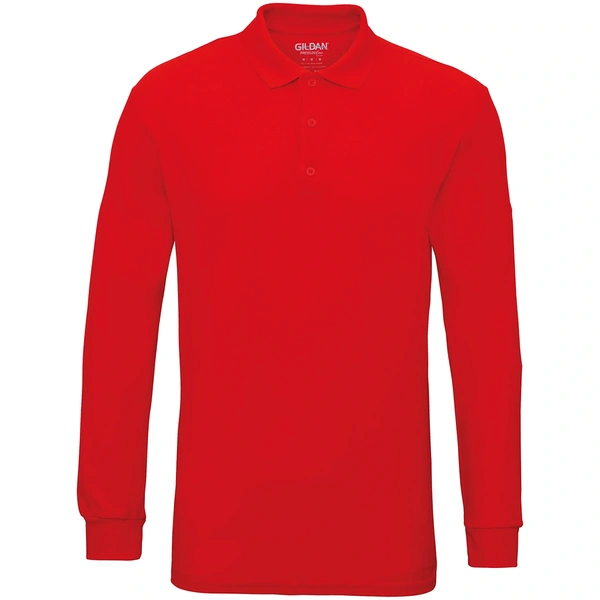  Longsleeve Polo Red