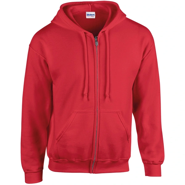  Gd058 Red Zipped Hoodie